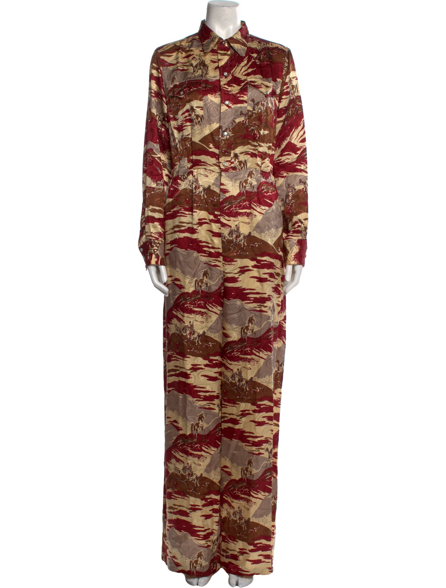 RRL & Co. Silk Printed Jumpsuit w/ Tags