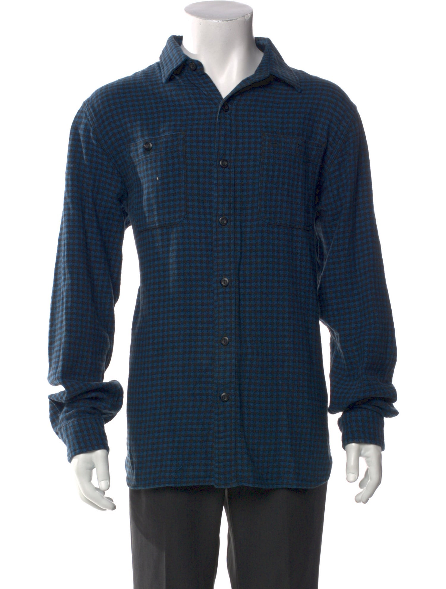 RRL & Co. Plaid Print Long Sleeve Shirt