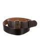 RRL & Co. Skinny Leather Waist Belt