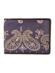 RRL & Co. Leather Paisley Print Bifold Wallet