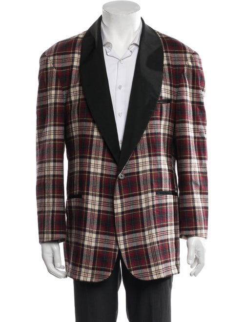 RRL & Co. Wool Plaid Print Peacoat