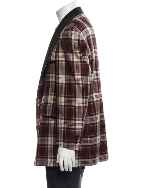 RRL & Co. Wool Plaid Print Peacoat