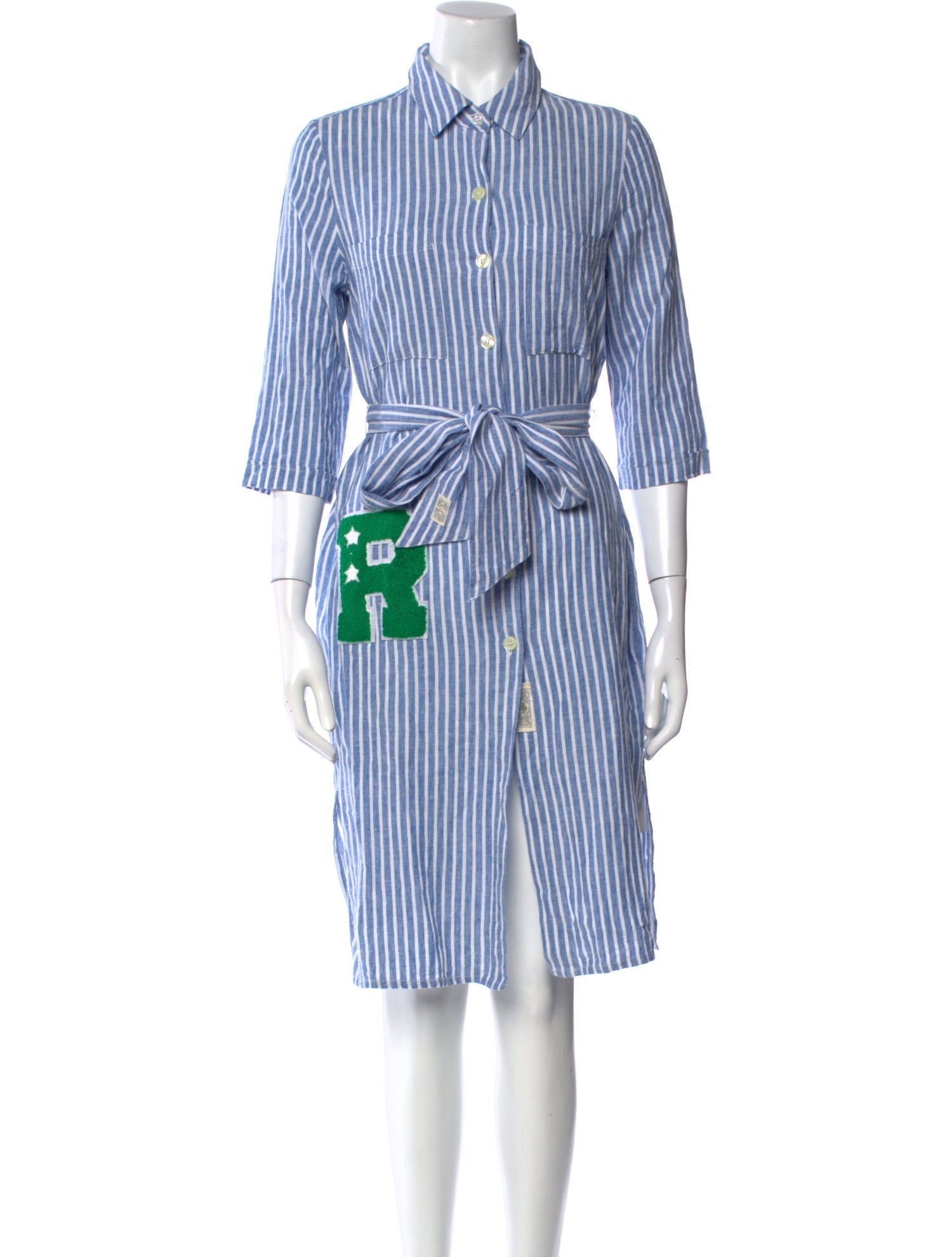 RRL & Co. Striped Knee-Length Dress