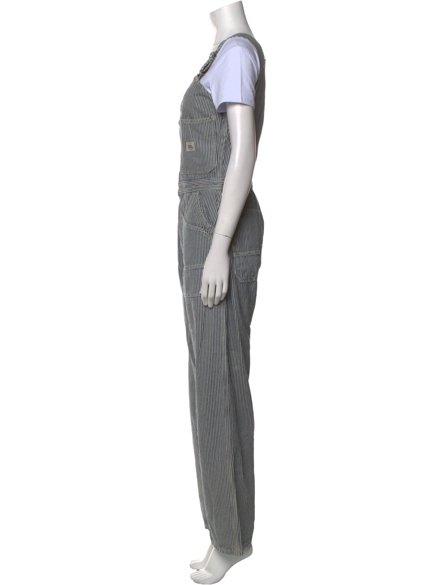 RRL & Co. Striped Scoop Neck Jumpsuit