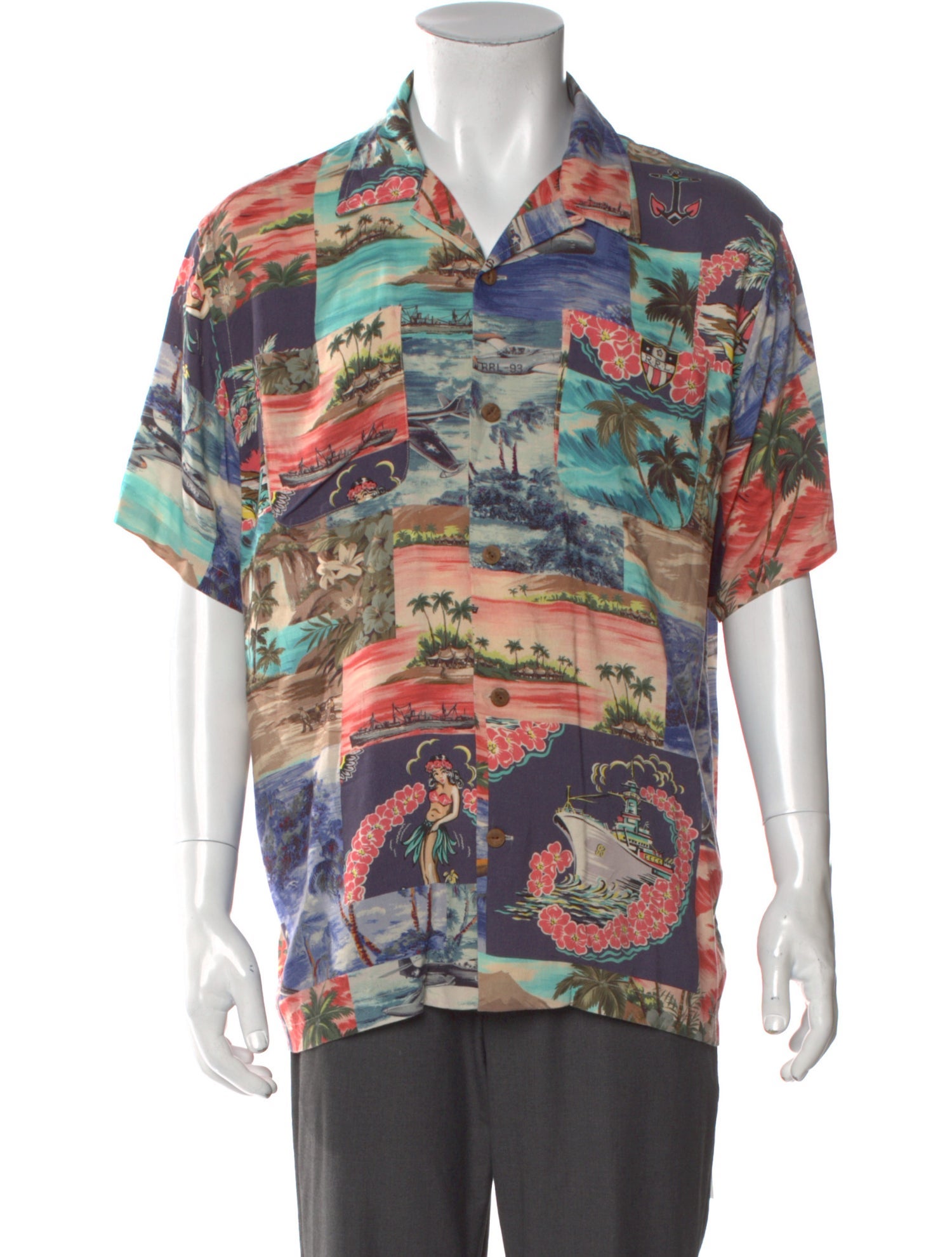 RRL & Co. Printed Short Sleeve Shirt