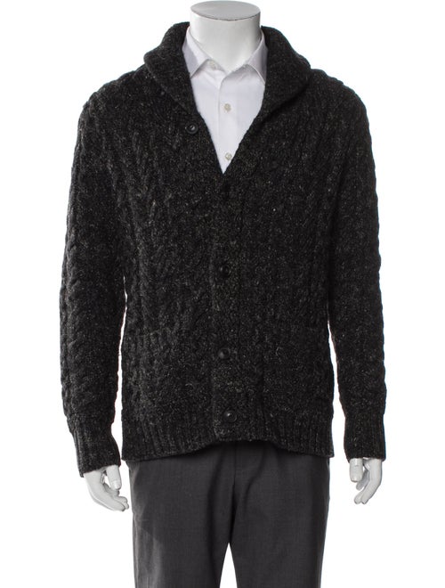 RRL & Co. Wool Mock Neck Cardigan