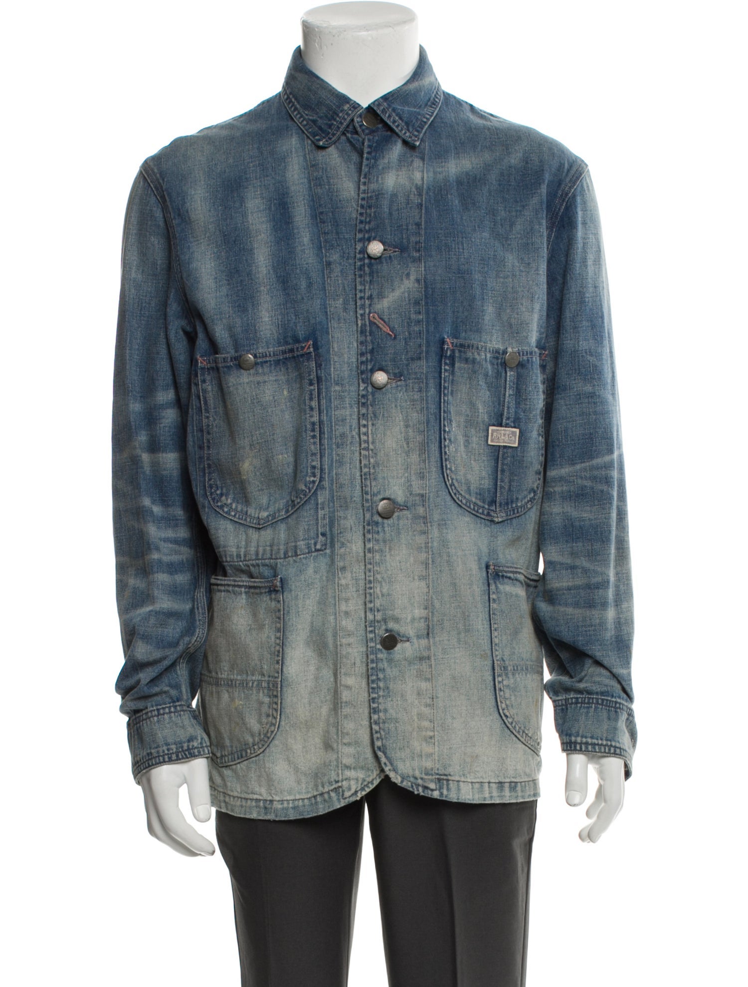 RRL & Co. Tie-Dye Print Denim Jacket