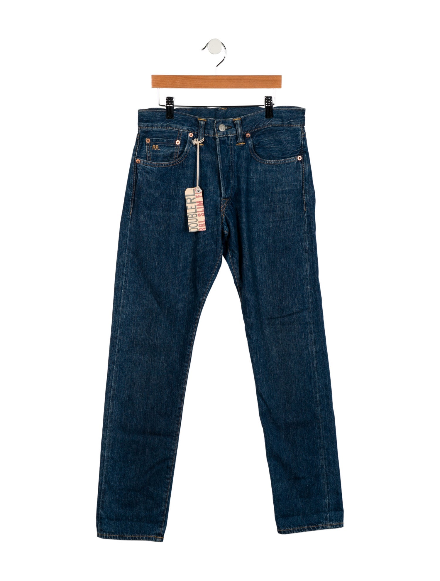 RRL & Co. High-Rise Straight Leg Jeans