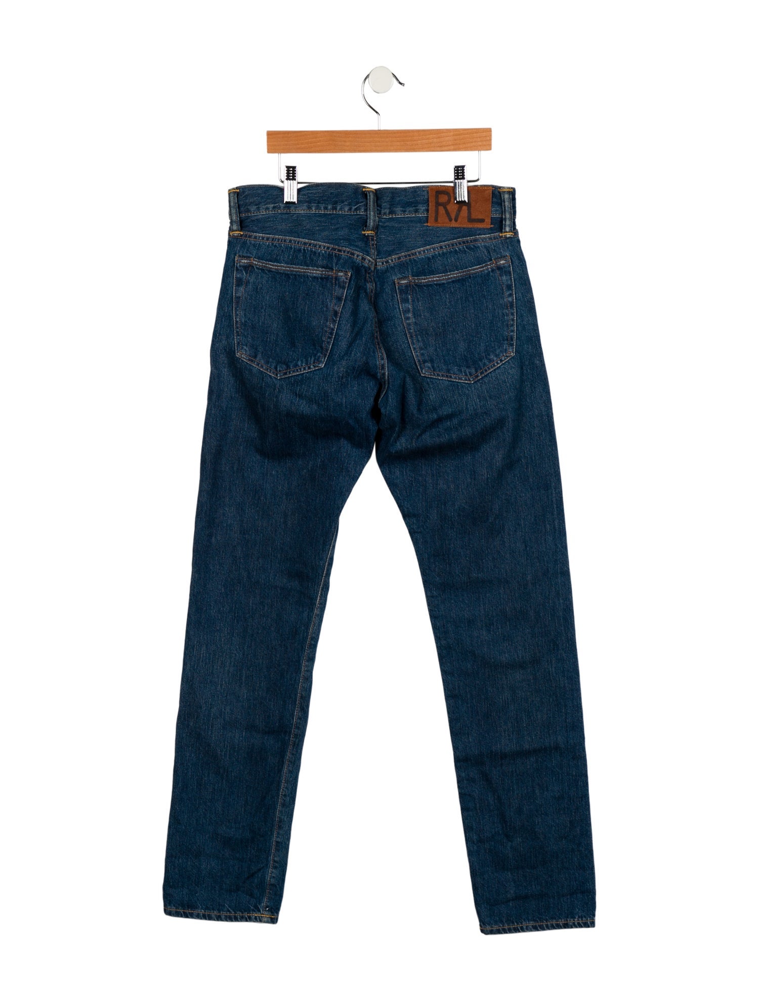 RRL & Co. High-Rise Straight Leg Jeans