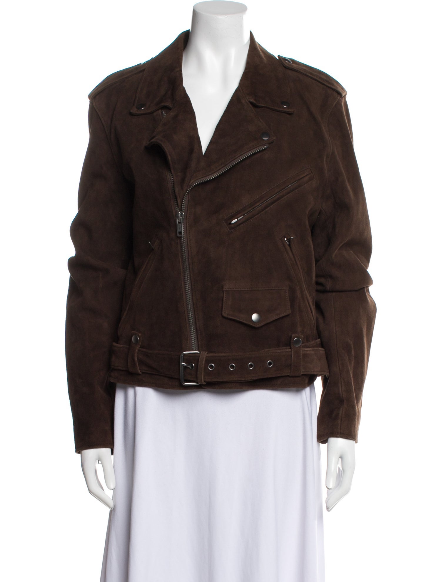 RRL & Co. Suede Biker Jacket