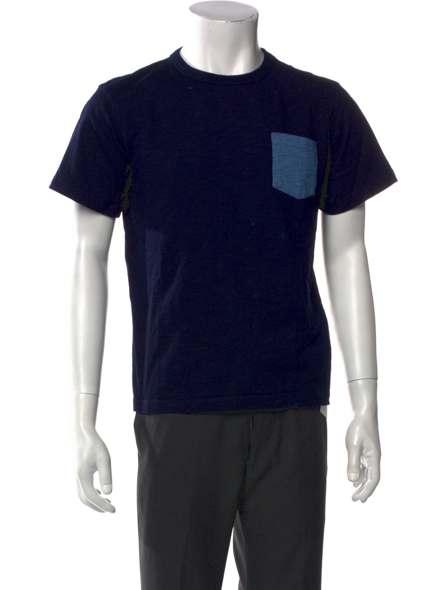 RRL & Co. Colorblock Pattern Crew Neck T-Shirt