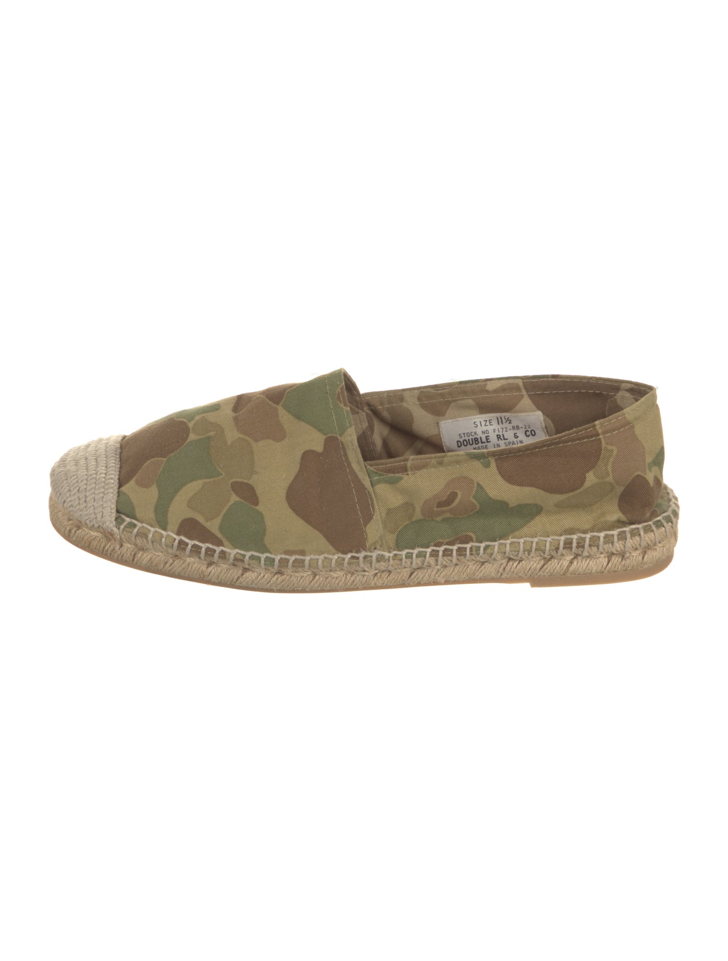 RRL & Co. Canvas Printed Espadrilles