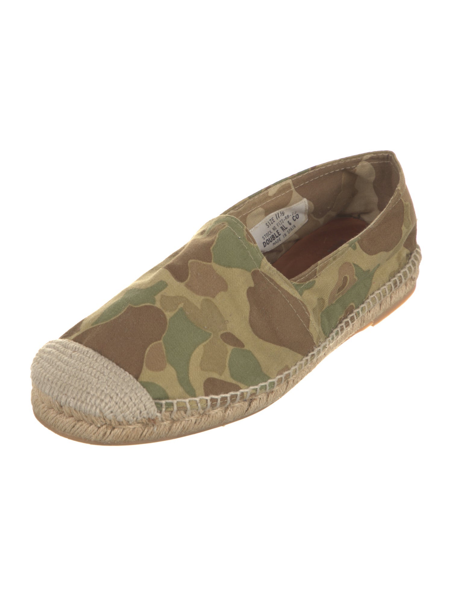RRL & Co. Canvas Printed Espadrilles