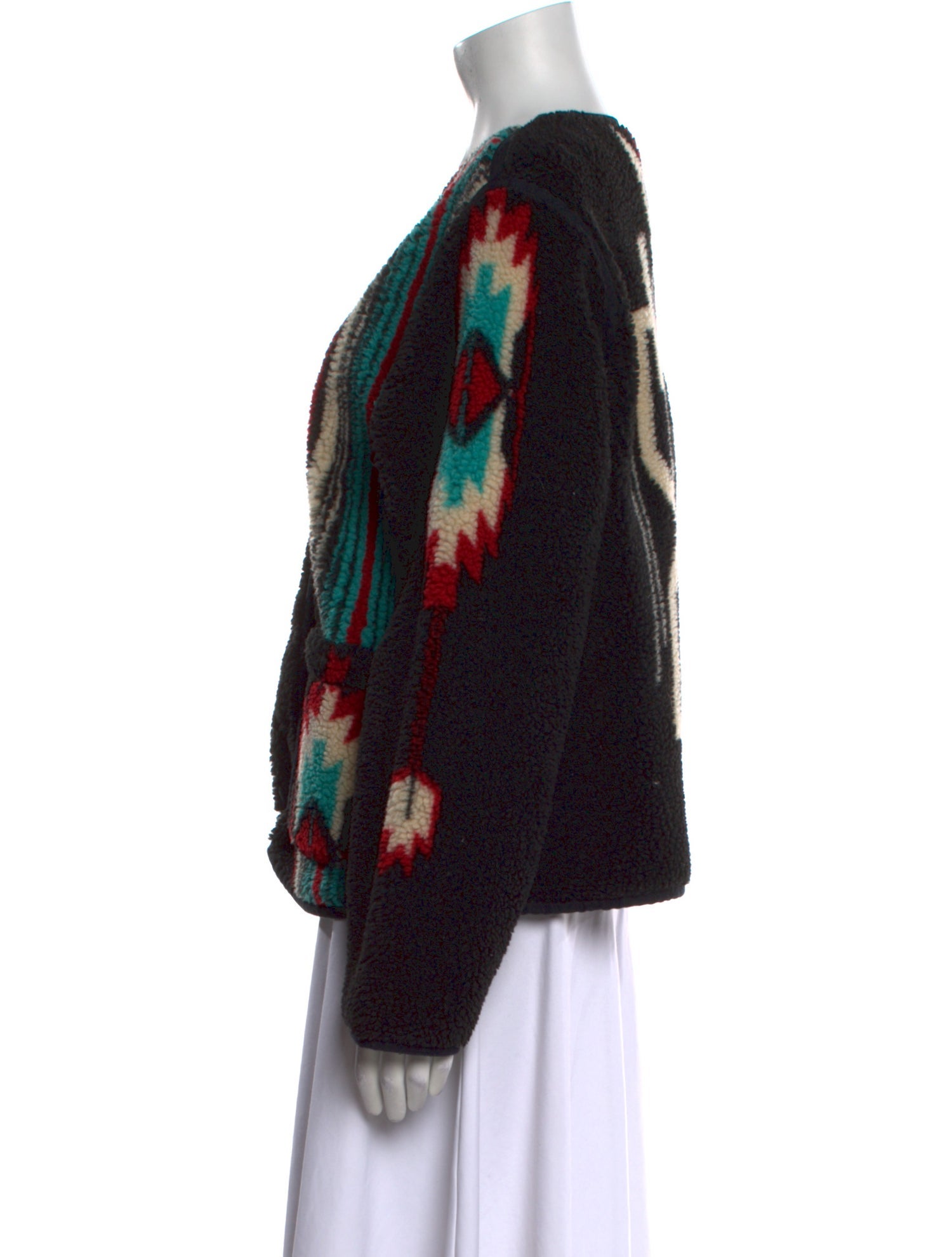 RRL & Co. Printed V-Neck Sweater