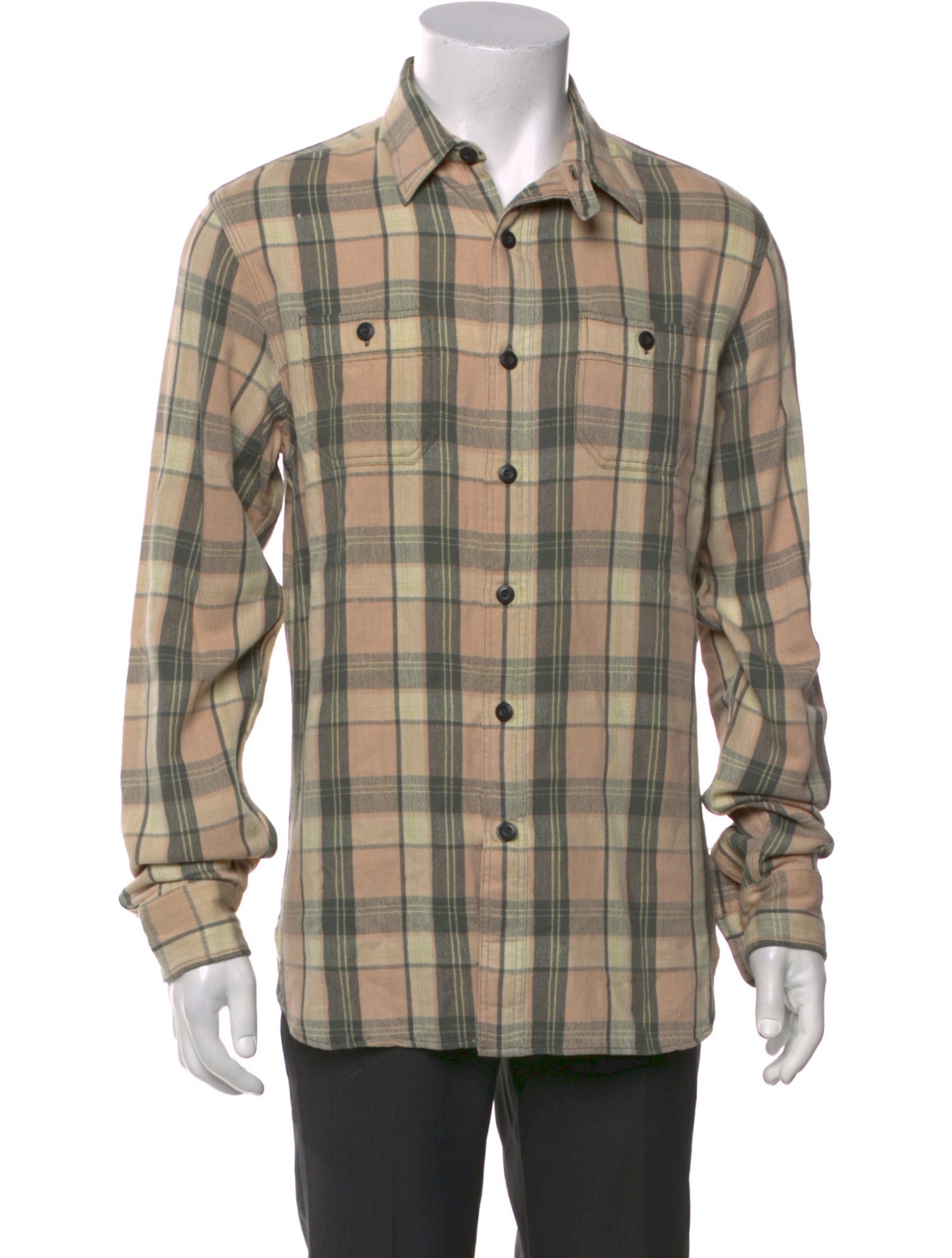 RRL & Co. Plaid Print Long Sleeve Shirt