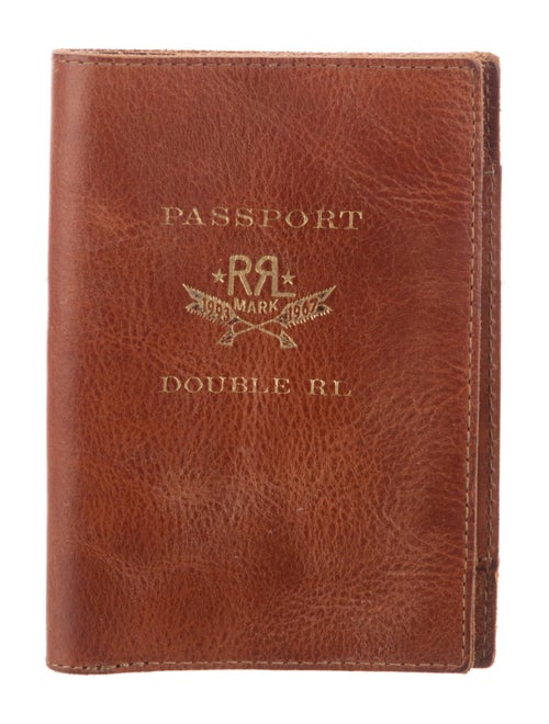 RRL & Co. Leather Graphic Print Wallet