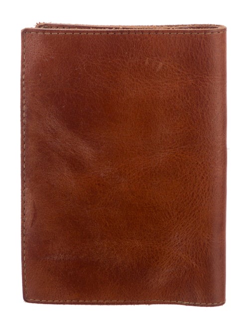 RRL & Co. Leather Graphic Print Wallet