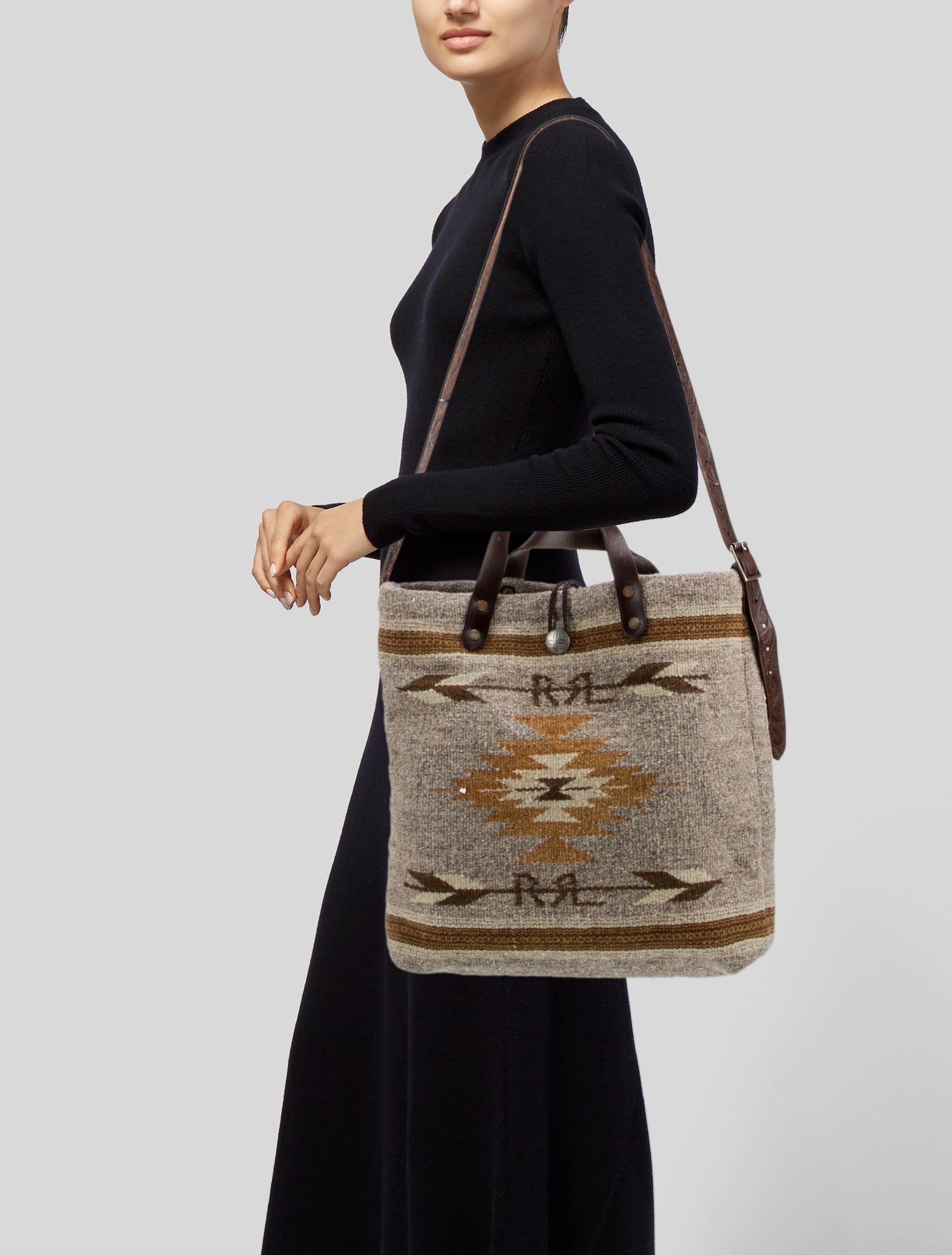 RRL & Co. Wool Messenger Bag