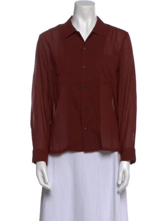 RRL & Co. Plaid Print Long Sleeve Button-Up Top