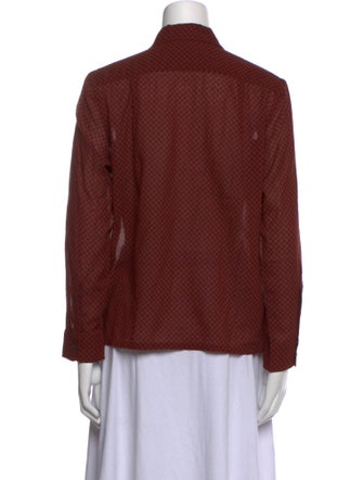 RRL & Co. Plaid Print Long Sleeve Button-Up Top