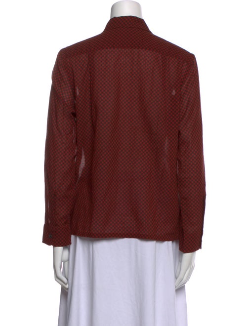 RRL & Co. Plaid Print Long Sleeve Button-Up Top