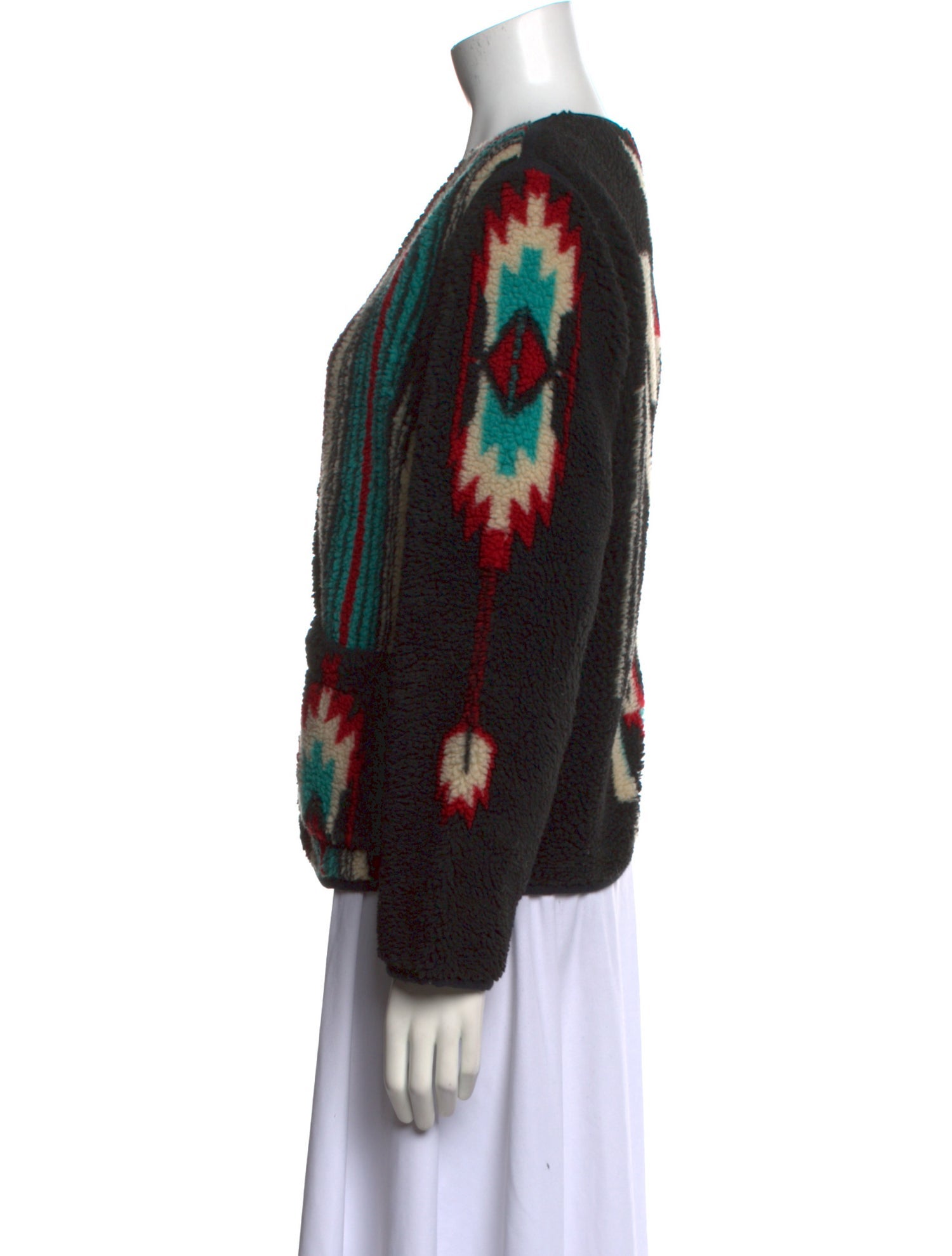 RRL & Co. Printed V-Neck Sweater