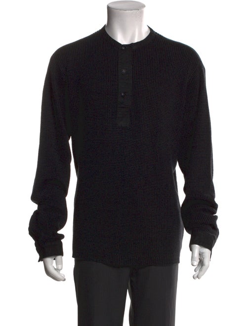 RRL & Co. Crew Neck Long Sleeve Polo Sweater