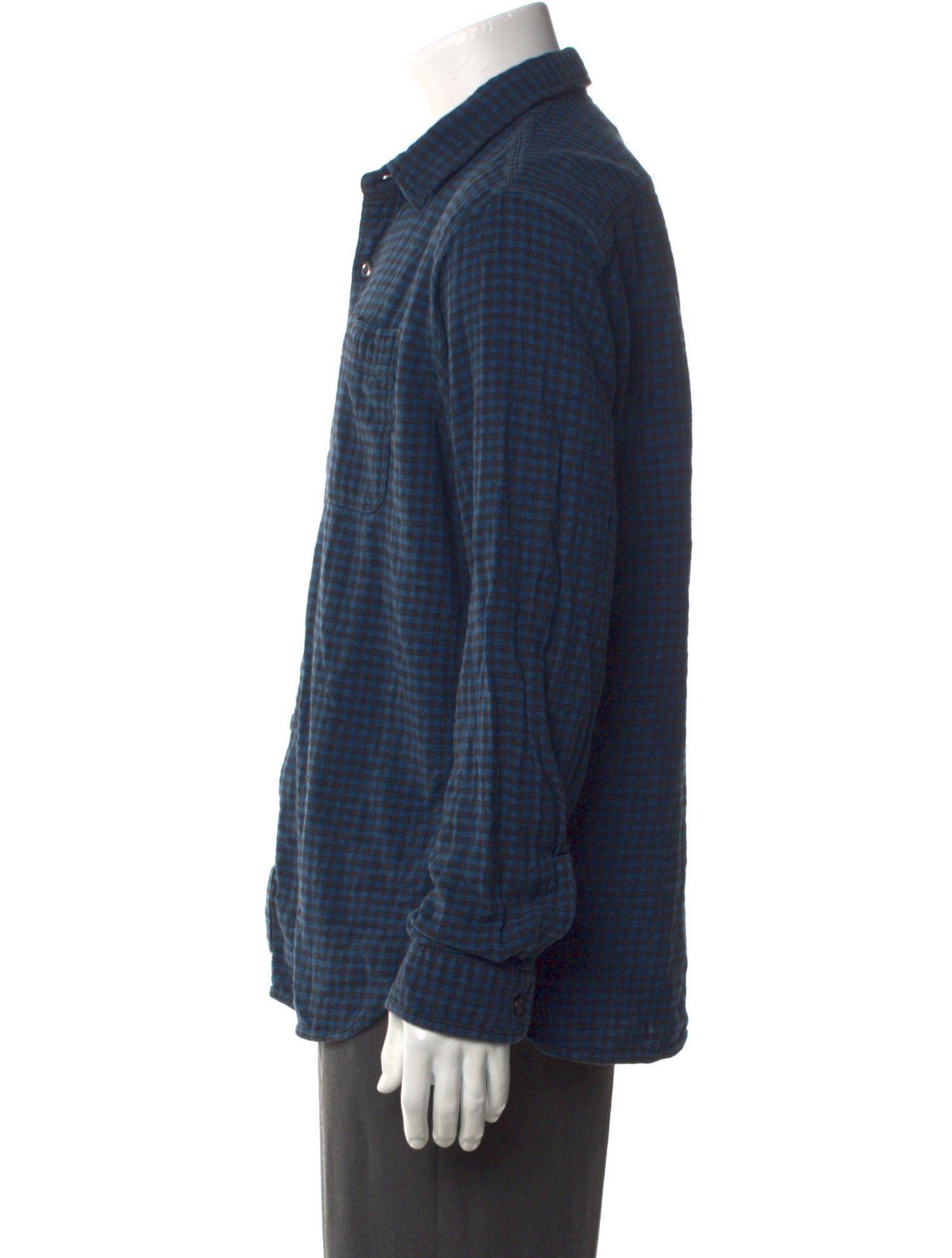 RRL & Co. Plaid Print Long Sleeve Shirt