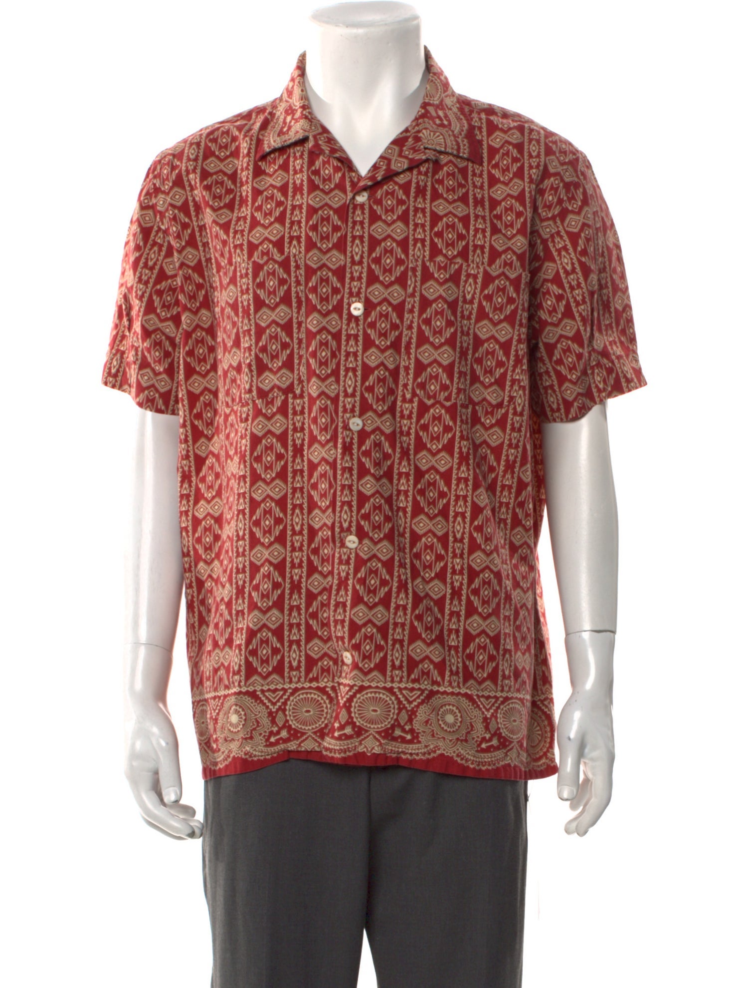 RRL & Co. Printed Short Sleeve Shirt