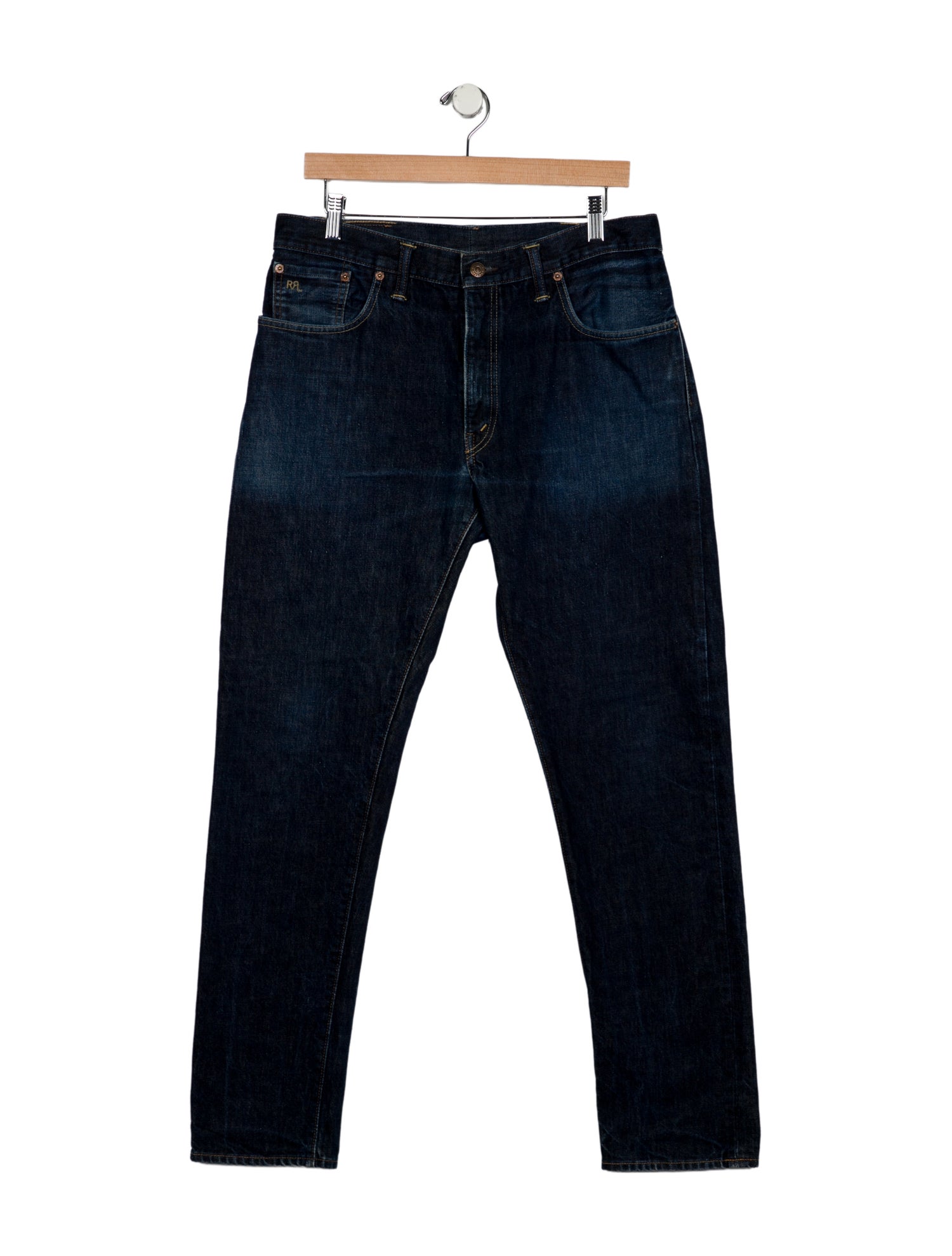 RRL & Co. Mid-Rise Straight Leg Jeans