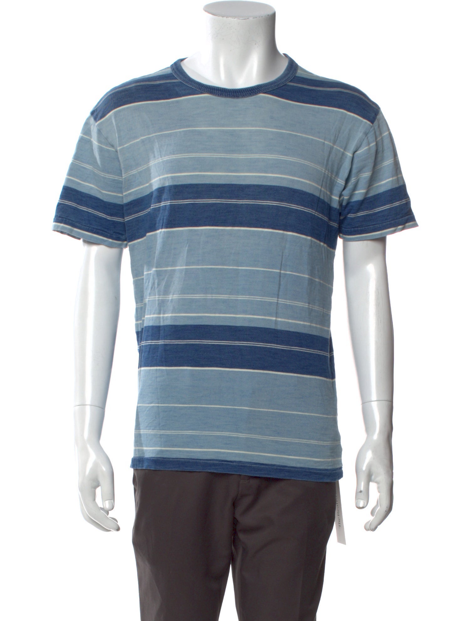 RRL & Co. Striped Crew Neck T-Shirt