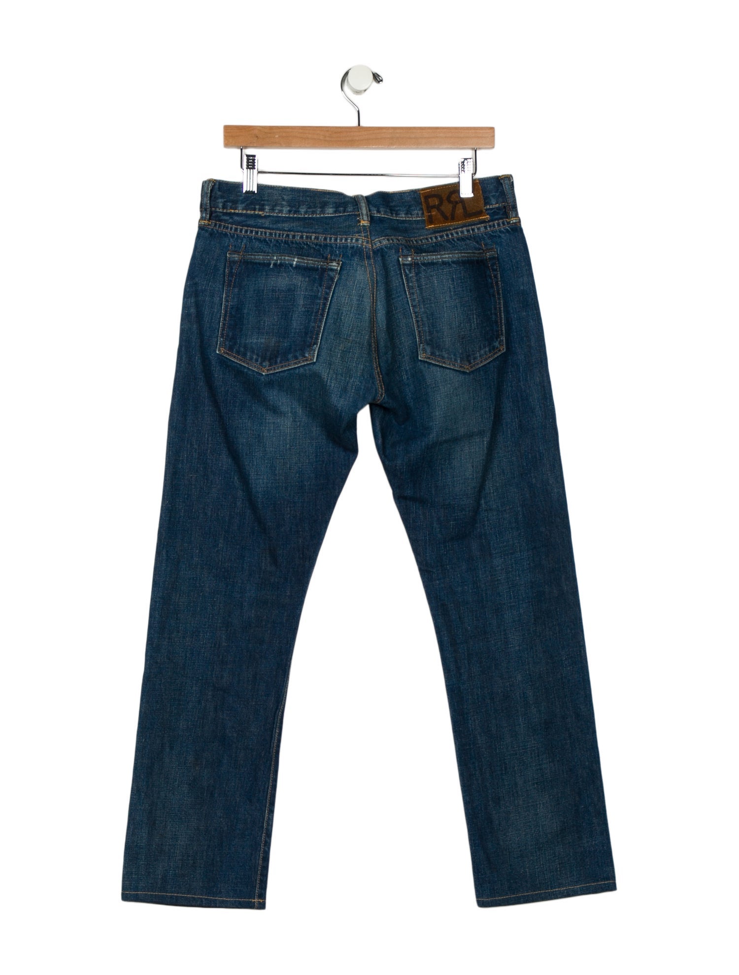 RRL & Co. Mid-Rise Straight Leg Jeans