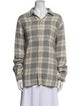 RRL & Co. Plaid Print Long Sleeve Button-Up Top
