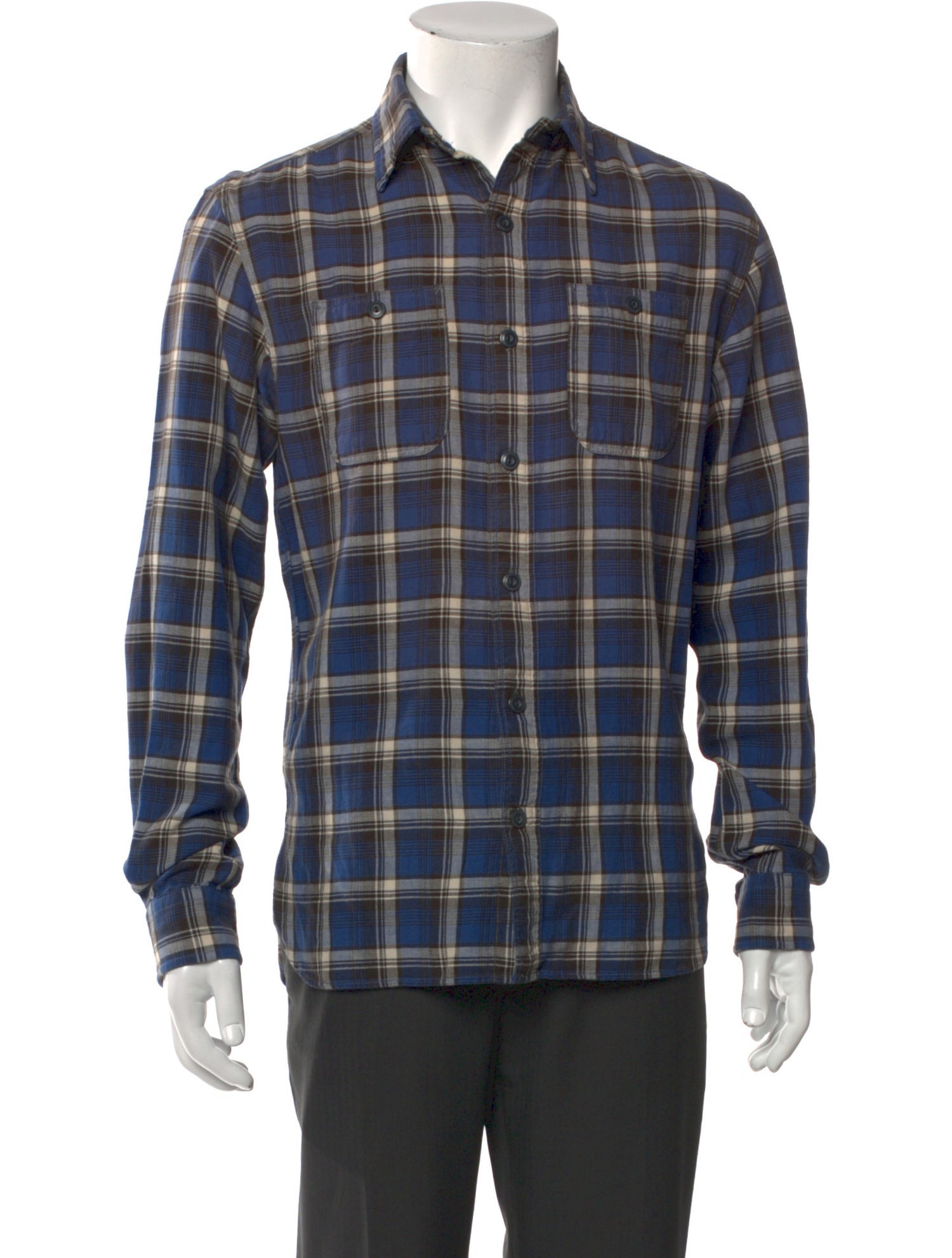 RRL & Co. Plaid Print Long Sleeve Shirt