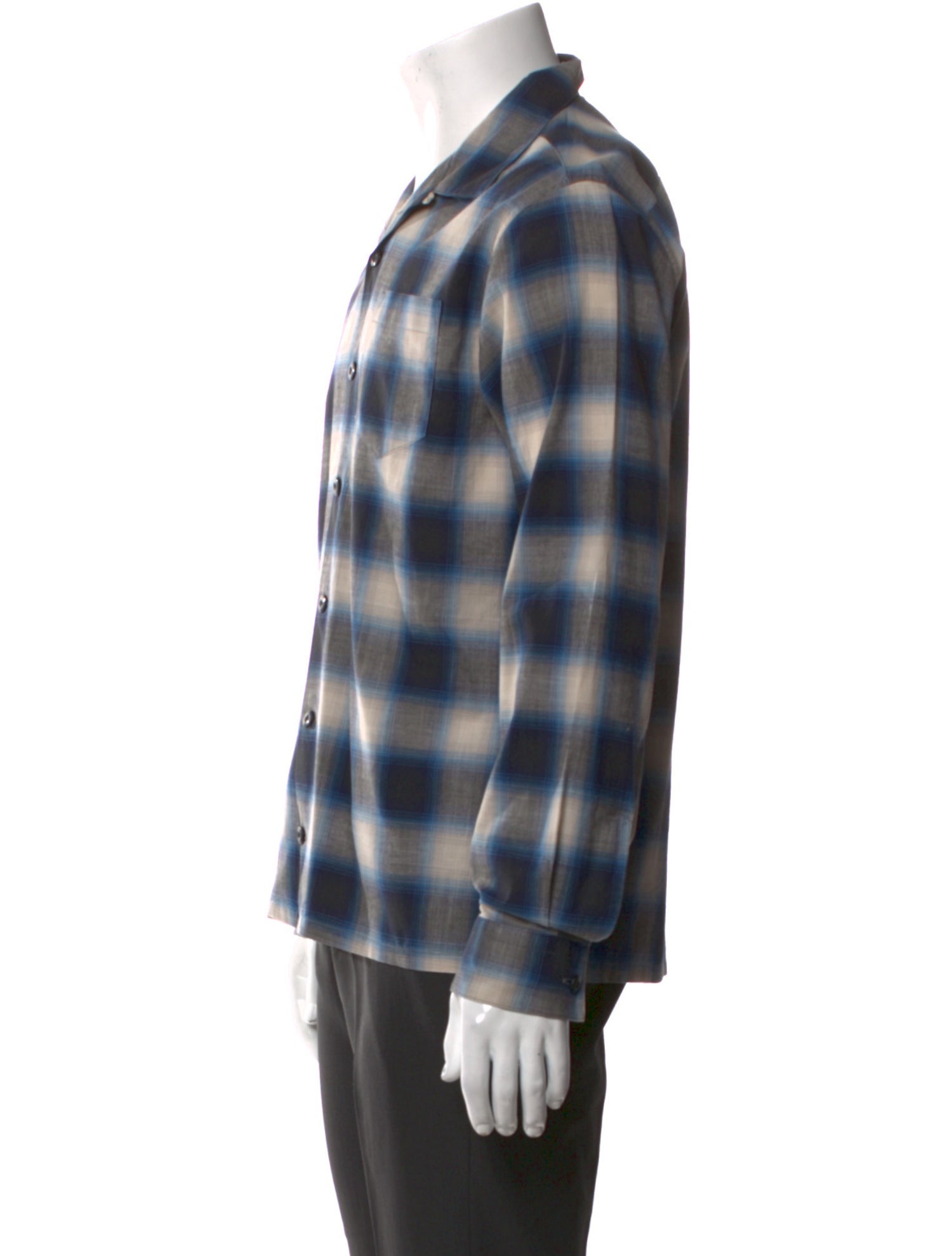 RRL & Co. Plaid Print Long Sleeve Shirt
