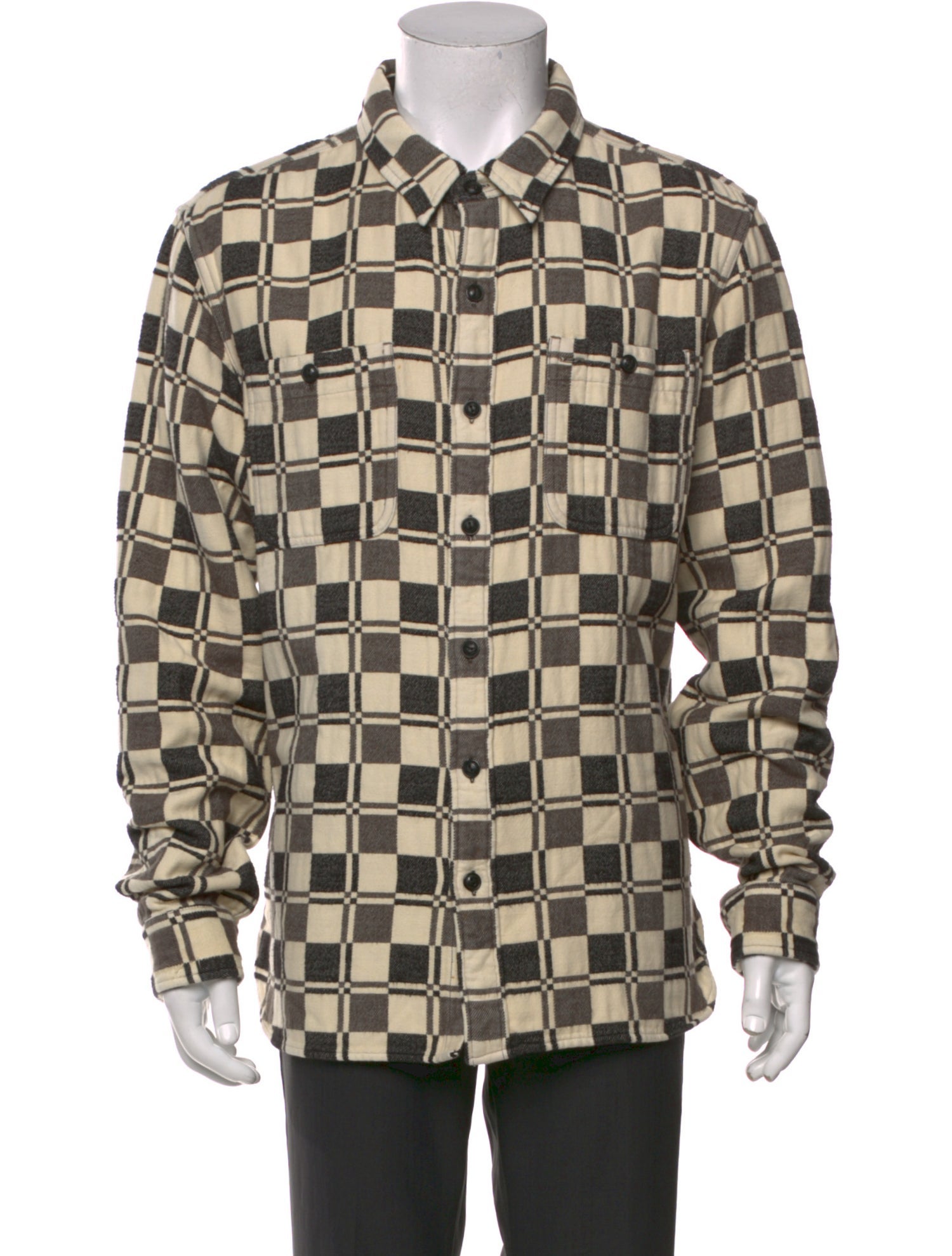 RRL & Co. Plaid Print Long Sleeve Shirt