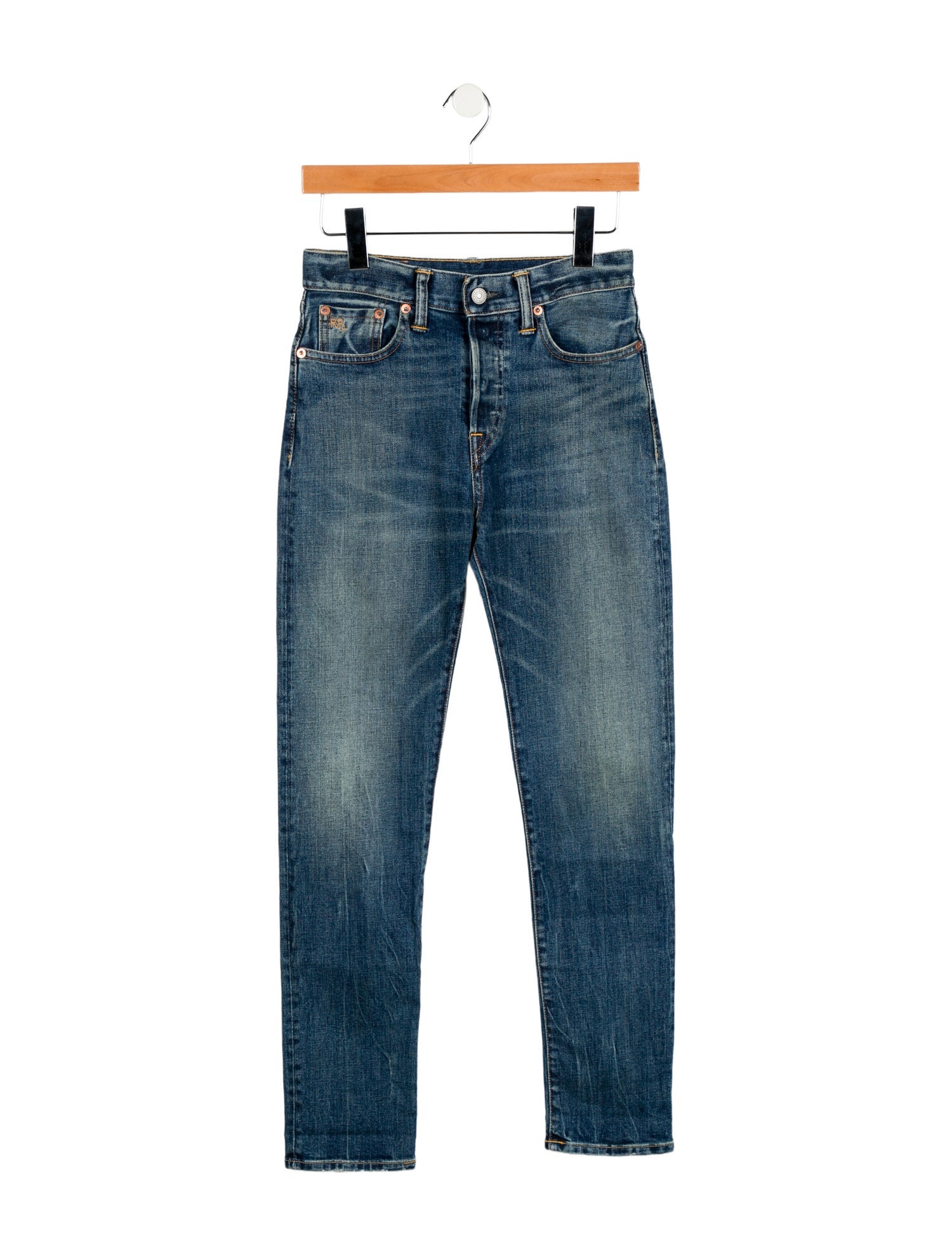 RRL & Co. Mid-Rise Straight Leg Jeans