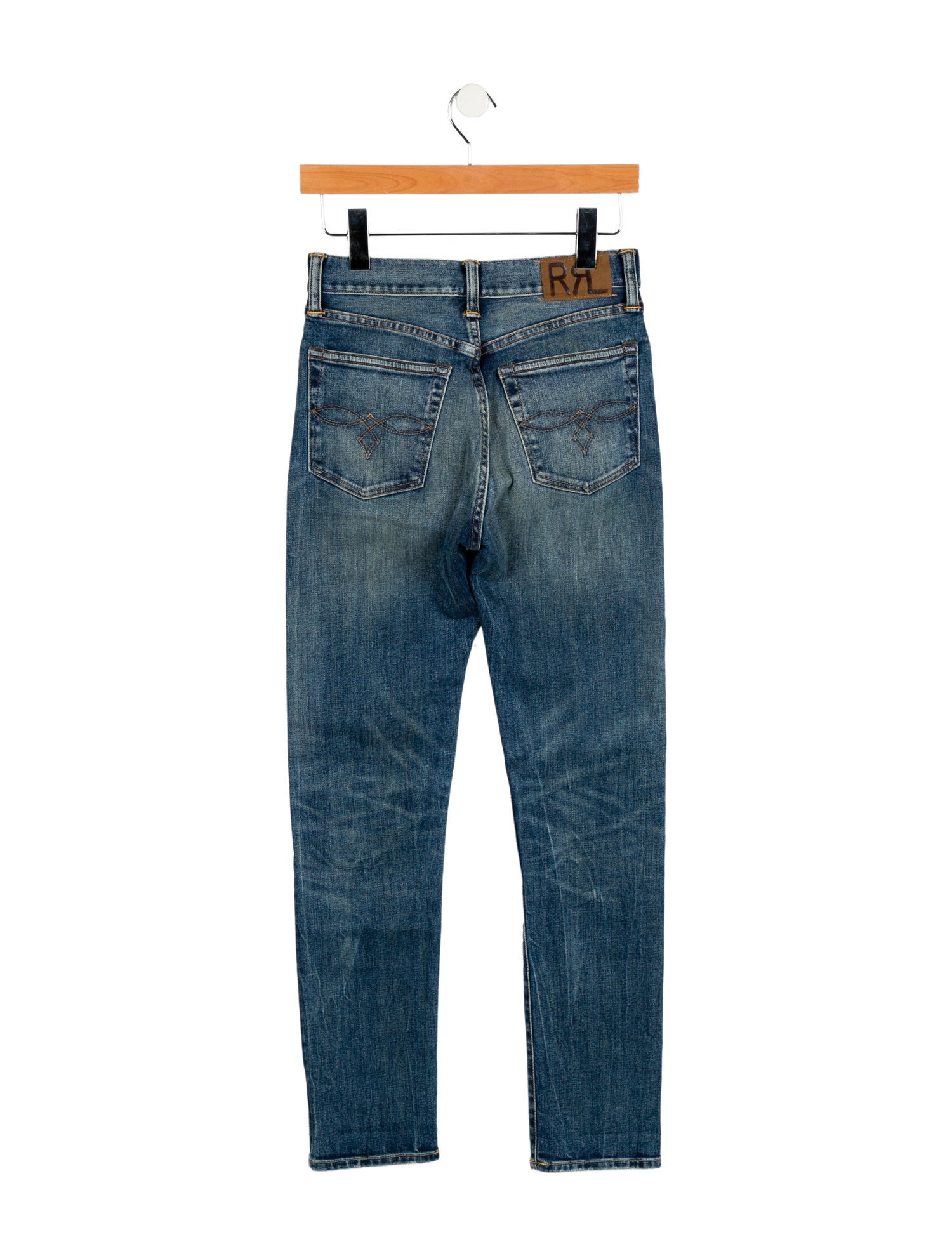 RRL & Co. Mid-Rise Straight Leg Jeans