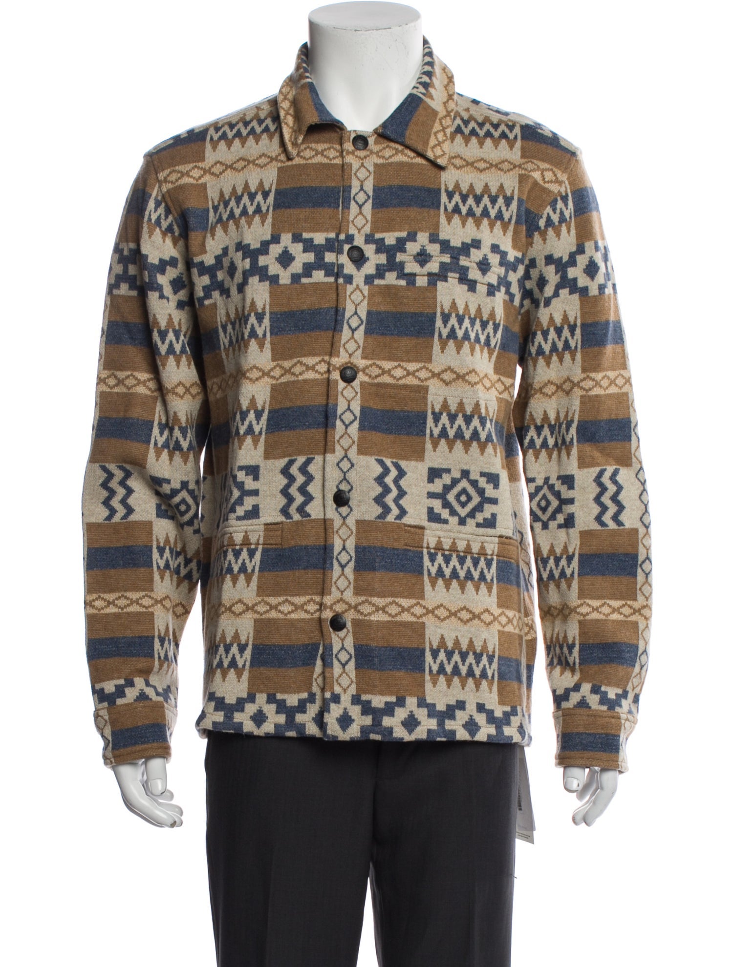 RRL & Co. Patterned Trucker Jacket