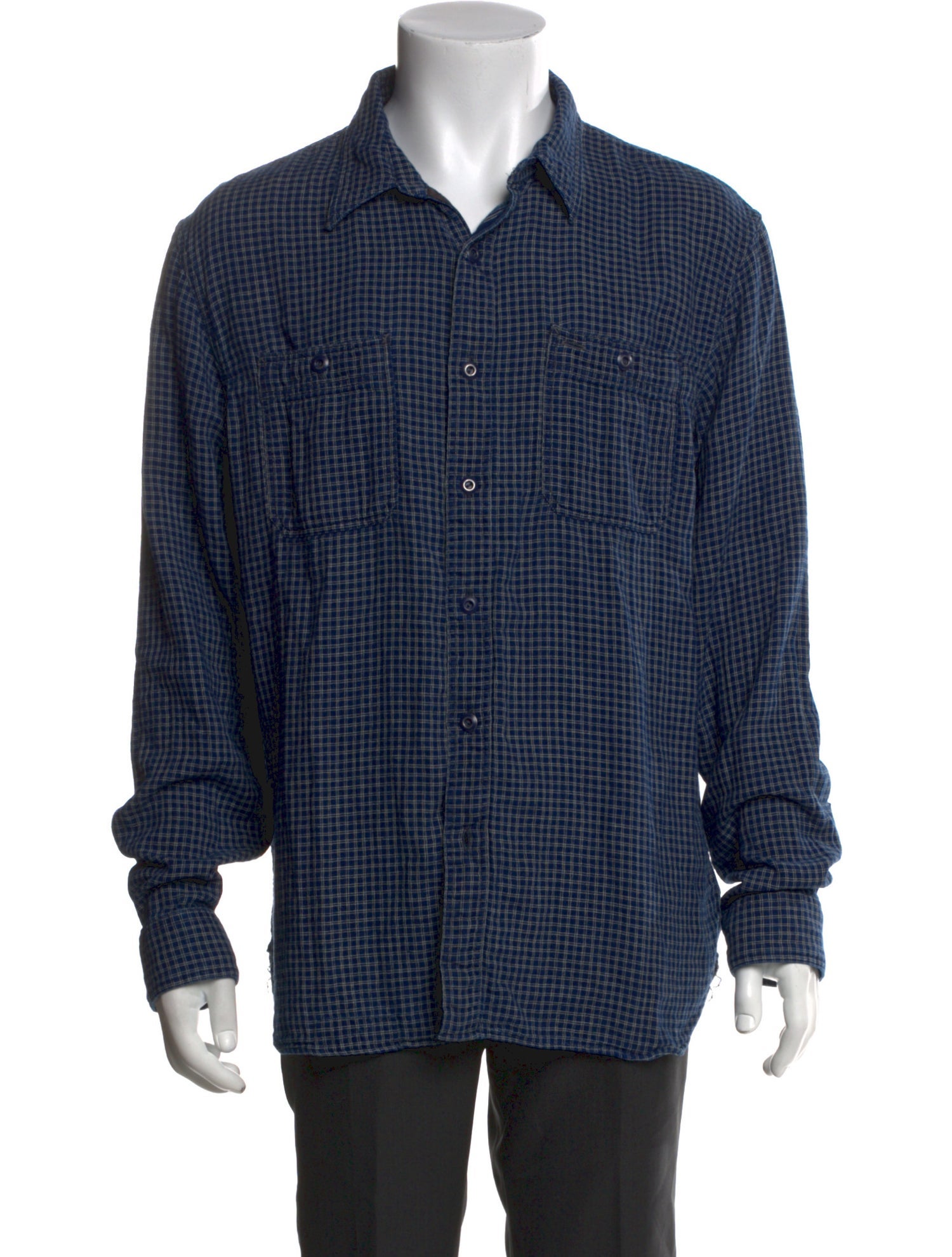 RRL & Co. Plaid Print Long Sleeve Shirt