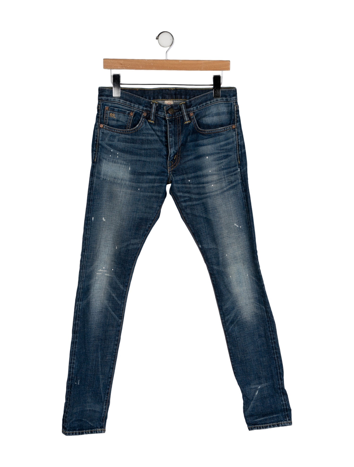 RRL & Co. Mid-Rise Skinny Leg Jeans