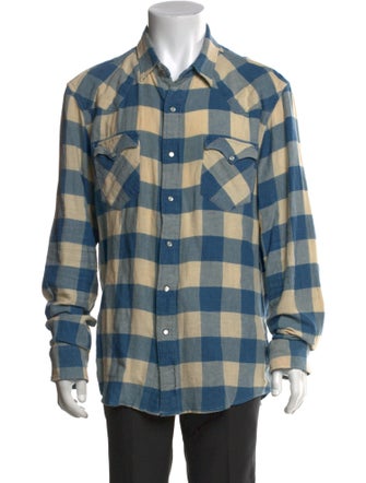 RRL & Co. Plaid Print Long Sleeve Shirt