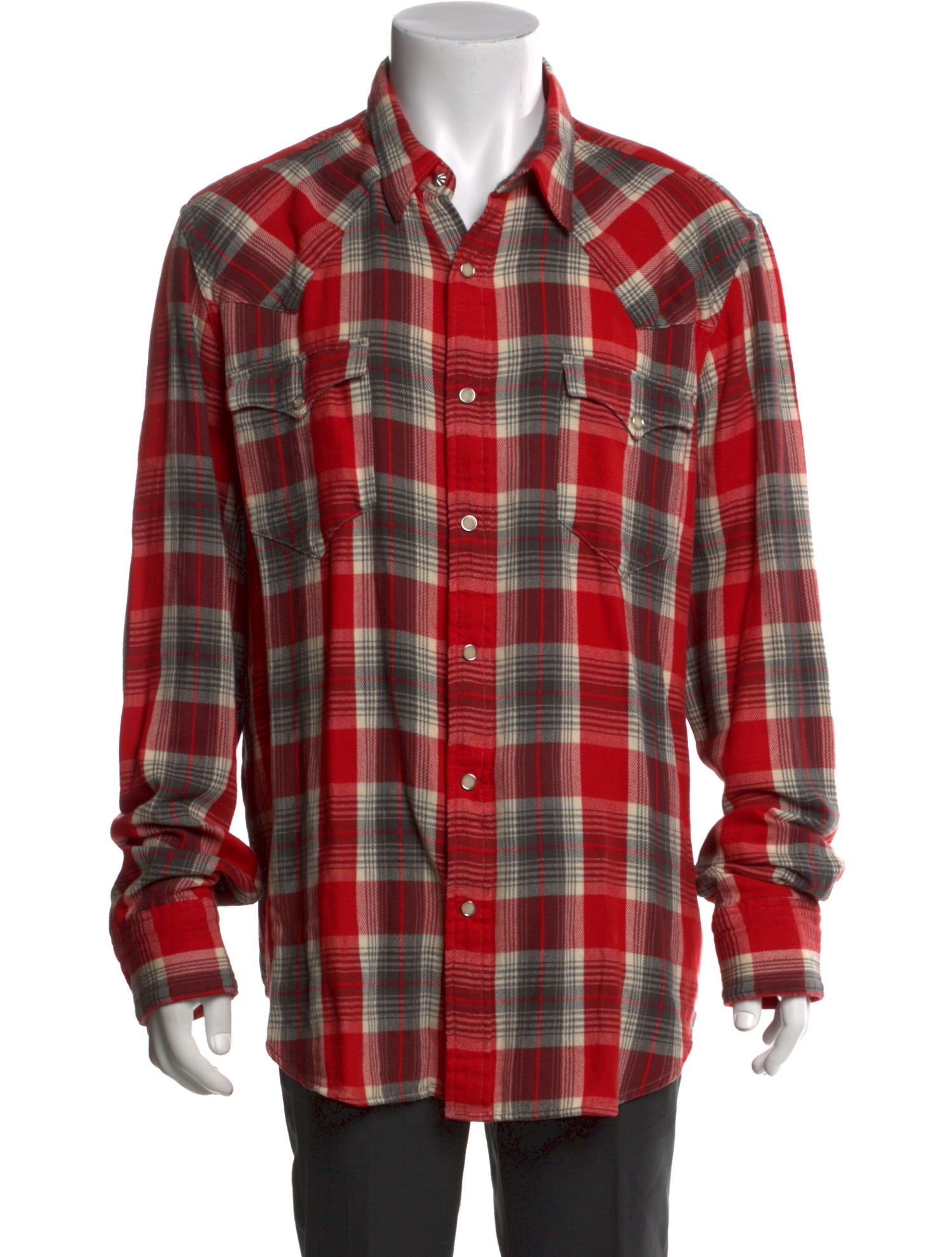 RRL & Co. Plaid Print Long Sleeve Shirt
