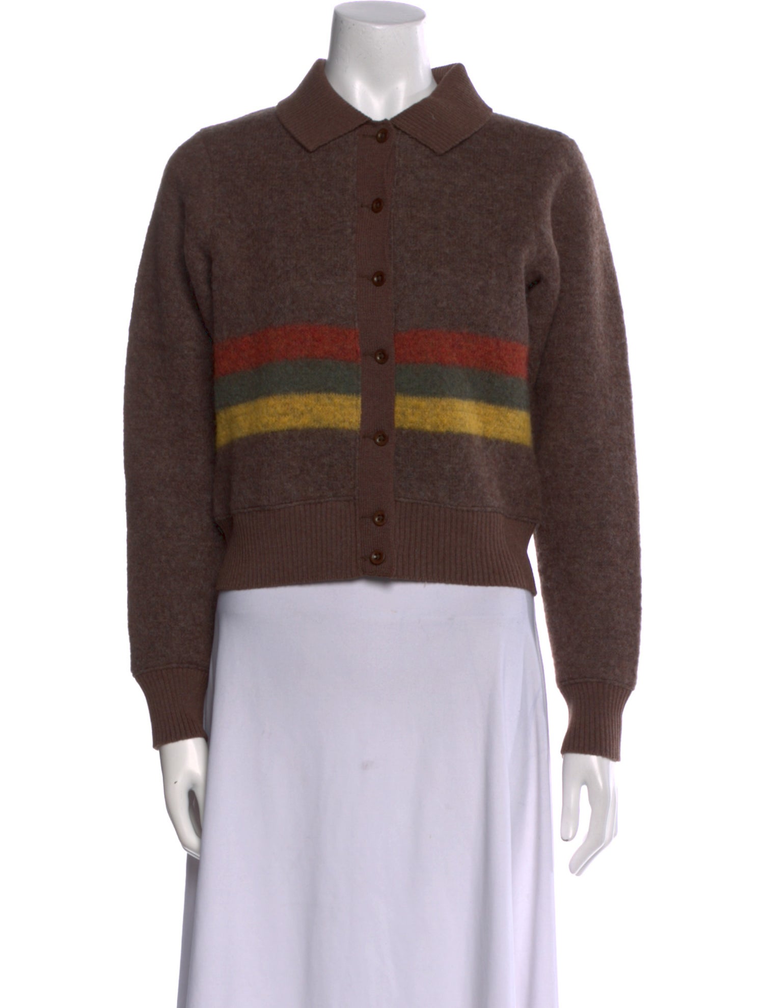 RRL & Co. Graphic Print Long Sleeve Crop Top