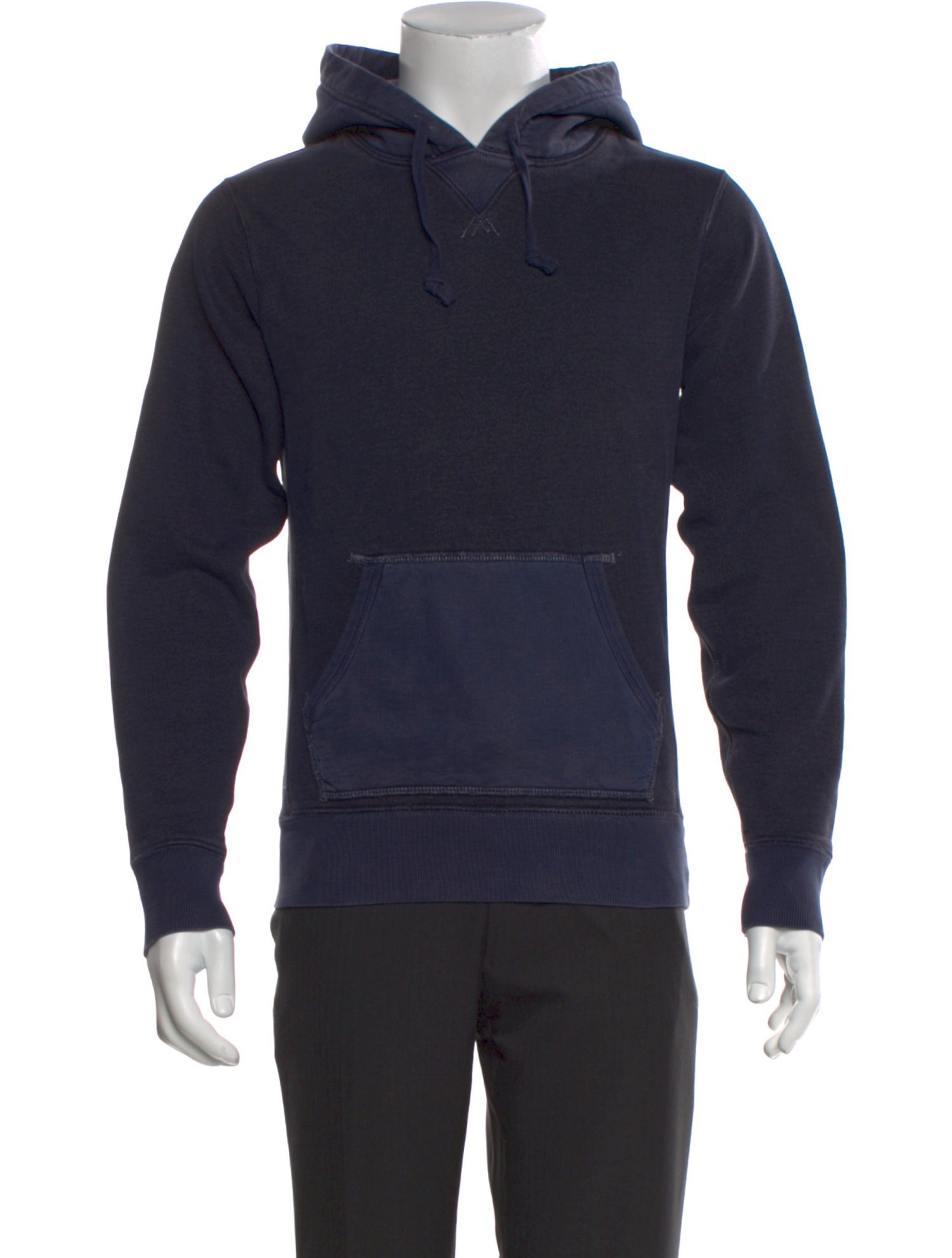 RRL & Co. Colorblock Pattern Crew Neck Hoodie