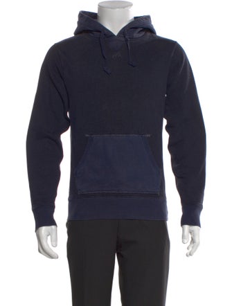 RRL & Co. Colorblock Pattern Crew Neck Hoodie