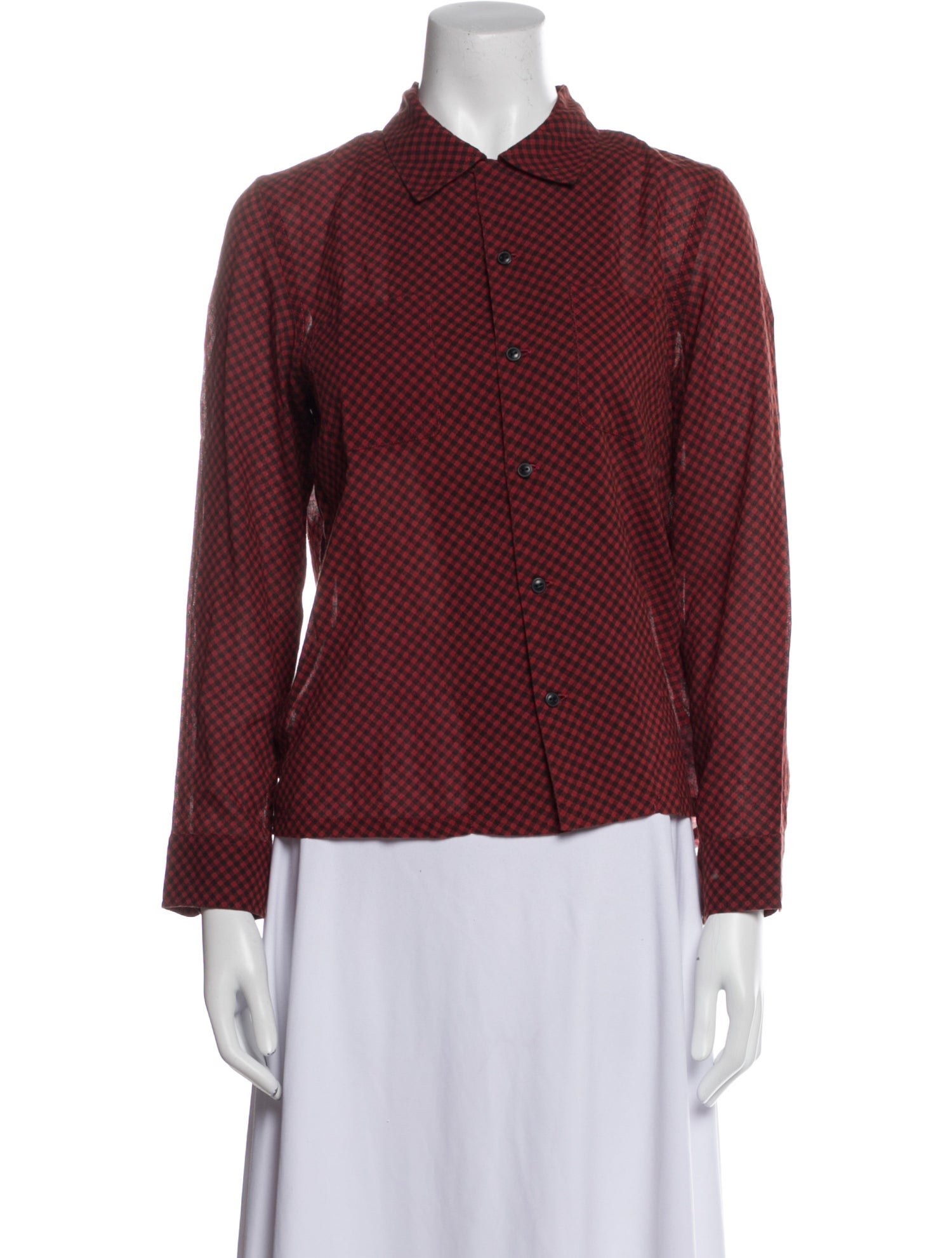 RRL & Co. Plaid Print Long Sleeve Button-Up Top w/ Tags