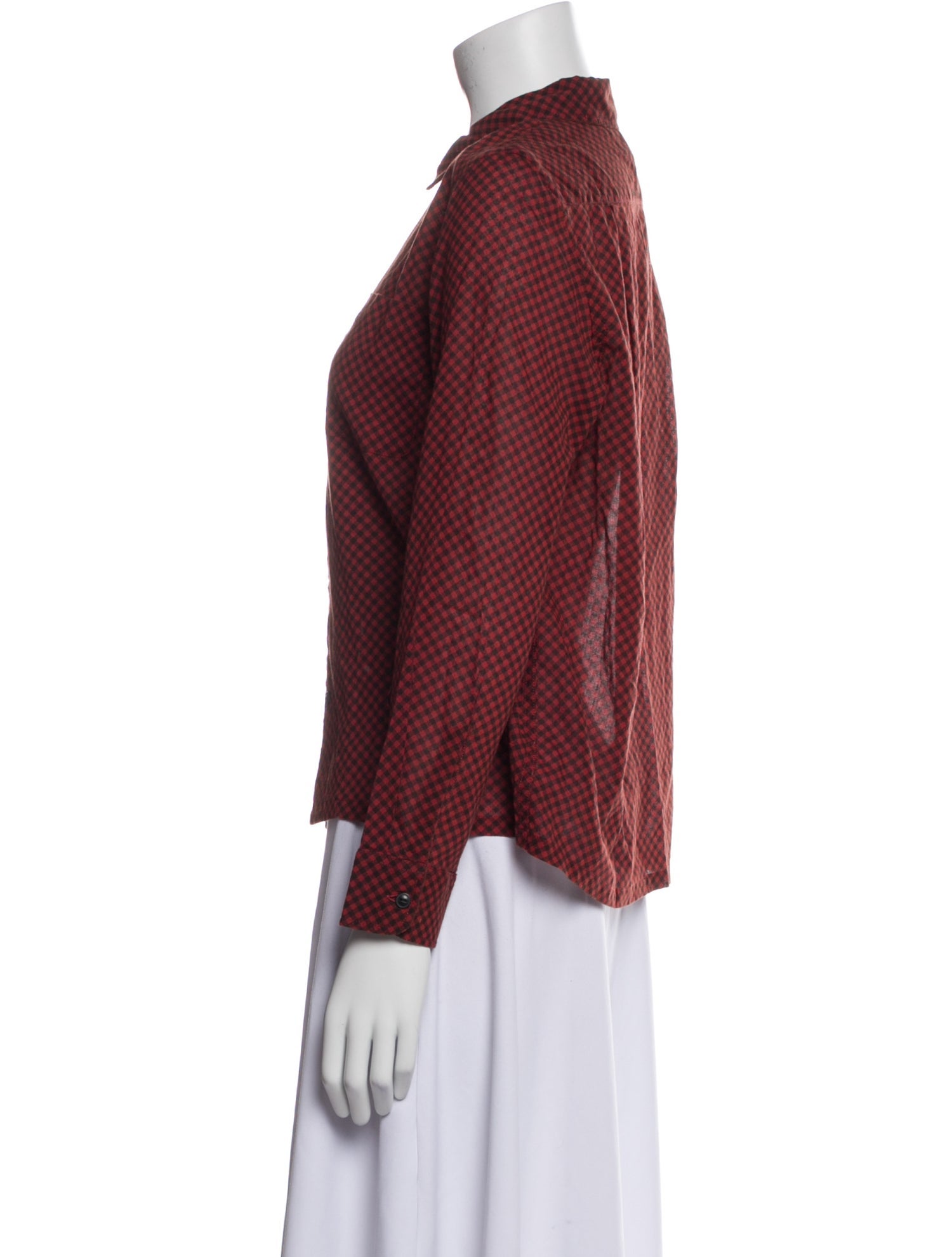 RRL & Co. Plaid Print Long Sleeve Button-Up Top w/ Tags