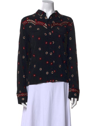 RRL & Co. Floral Print Long Sleeve Sweatshirt