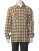 RRL & Co. Plaid Print Long Sleeve Western Shirt